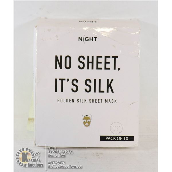 NO SHEET IT'S SILK GOLDEN SILK SHEET MASK PACK OF