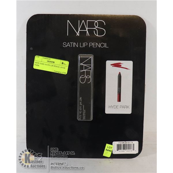 NEW NARS SATIN LIP PENCIL HYDE PARK