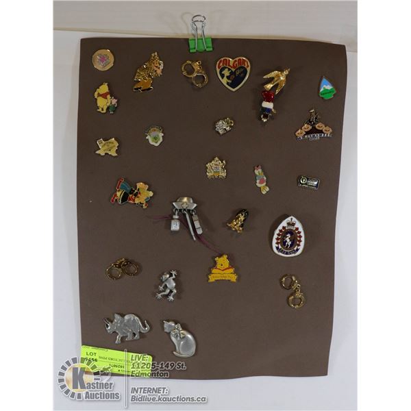 PAGE OF COLLECTORS PINS