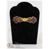 Image 1 : VINTAGE GOLD TONE COSTUME JEWELLERY BROOCH