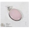 Image 1 : #154-PINK ROSE QUARTZ PENDANT