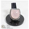 Image 1 : #13-ROSE QUARTZ RING SIZE 9