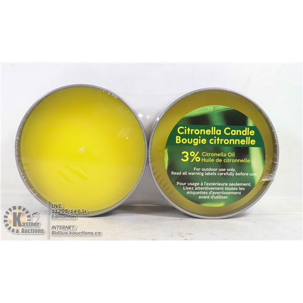 PAIR OF CITRONELLA CANDLES