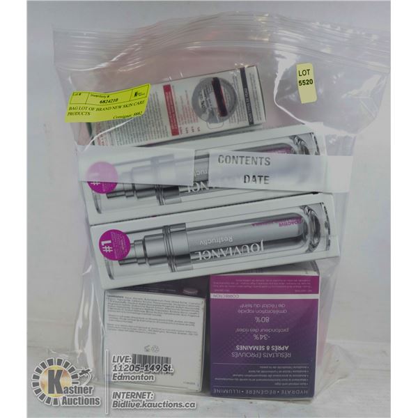 BAG LOT OF BRAND NEW SKIN CARE PRODUCTS