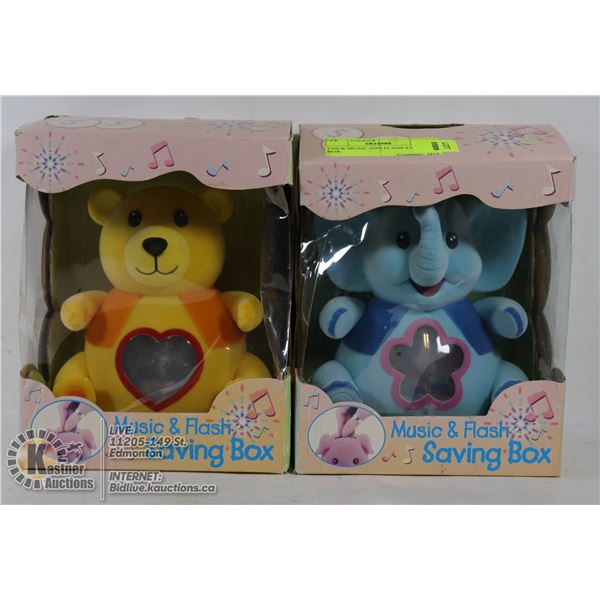 2 NEW MUSIC AND FLASH SAVING BOX.