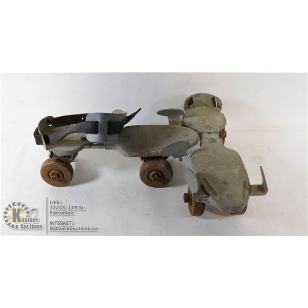 ANTIQUE DOMINION ROLLER SKATES