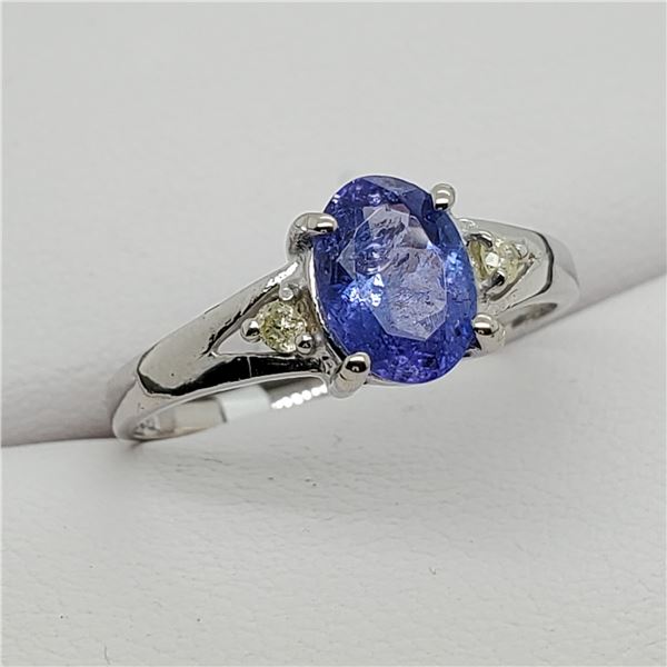 TN188-24 10K  TANZANITE DIAMOND RING