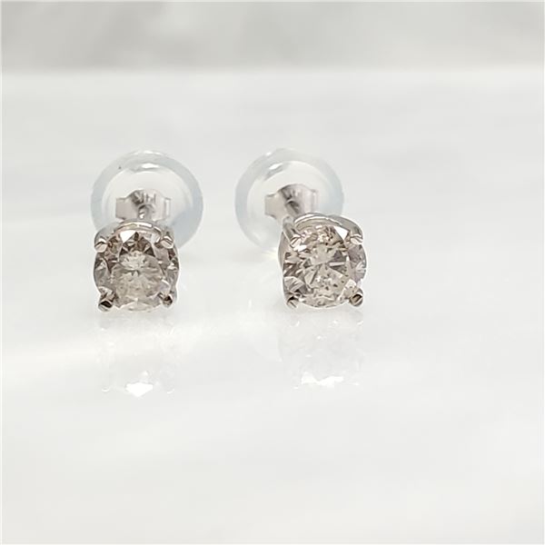 TN188-27 14K  DIAMOND EARRINGS