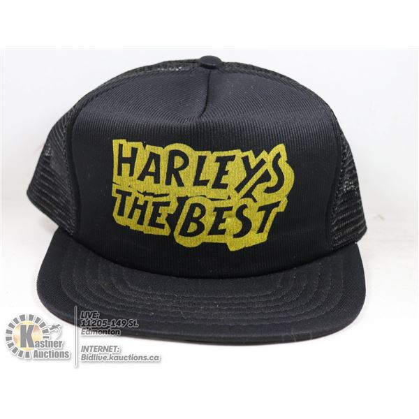 NEW HAT "HARLEYS THE BEST....F*** THE REST"