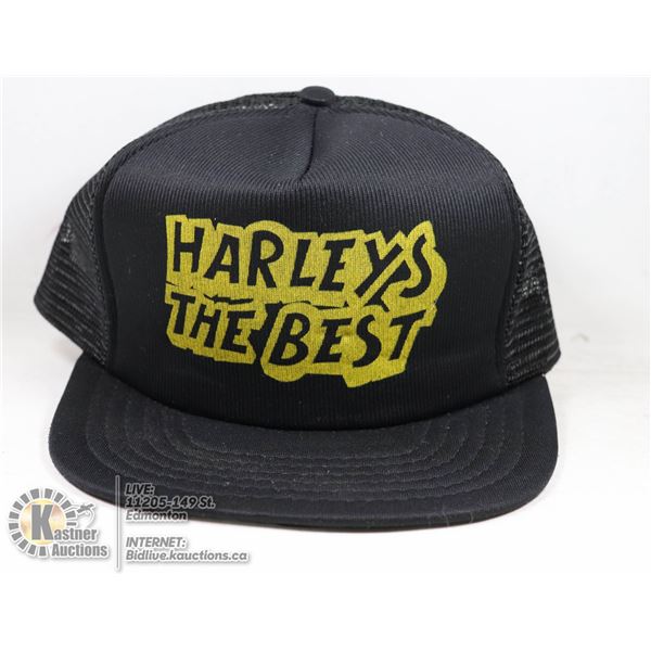 NEW HAT "HARLEYS THE BEST....F*** THE REST"