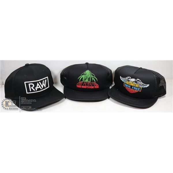 LOT OF 3 NEW HATS