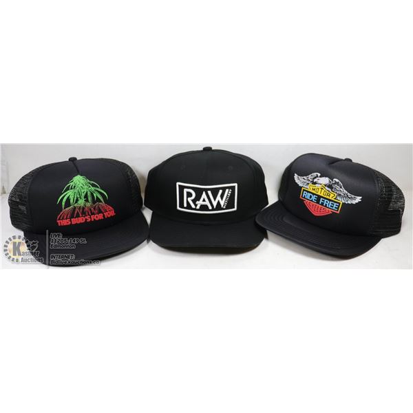 LOT OF 3 NEW HATS