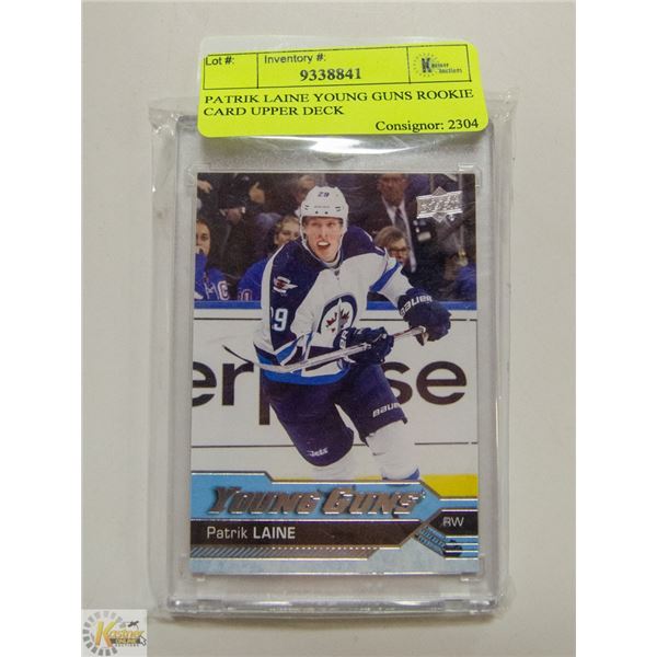 PATRIK LAINE YOUNG GUNS ROOKIE CARD UPPER DECK