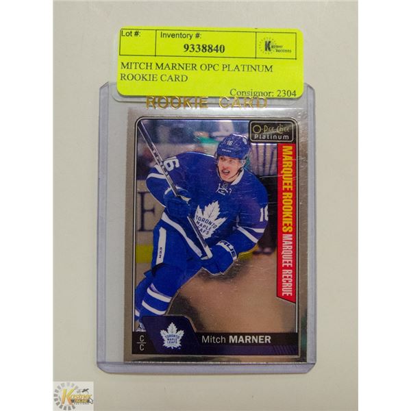 MITCH MARNER OPC PLATINUM ROOKIE CARD