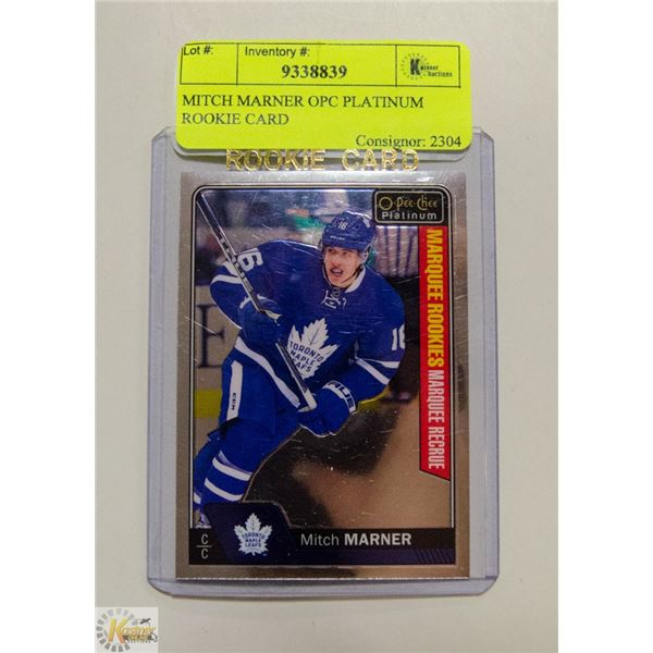 MITCH MARNER OPC PLATINUM ROOKIE CARD