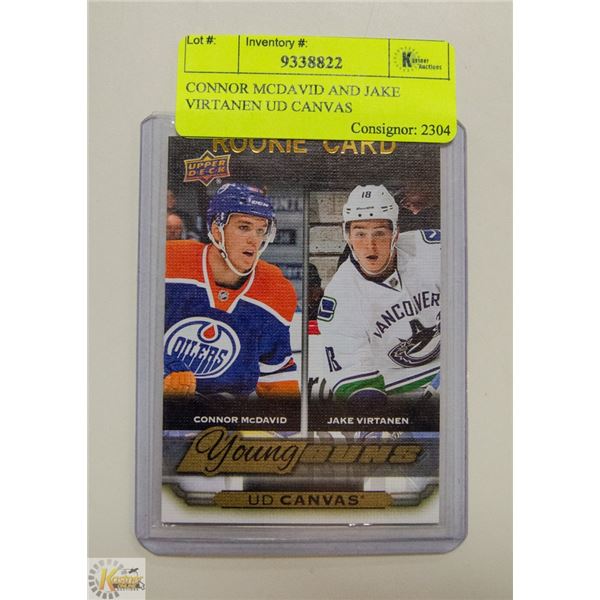 CONNOR MCDAVID AND JAKE VIRTANEN UD CANVAS