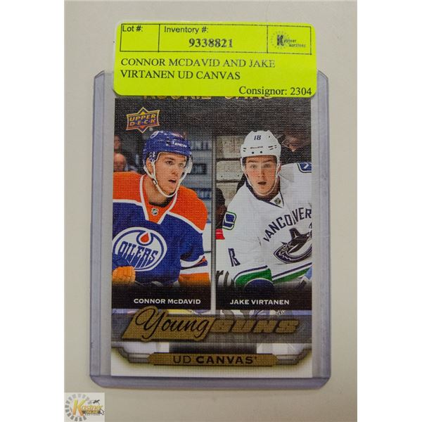 CONNOR MCDAVID AND JAKE VIRTANEN UD CANVAS