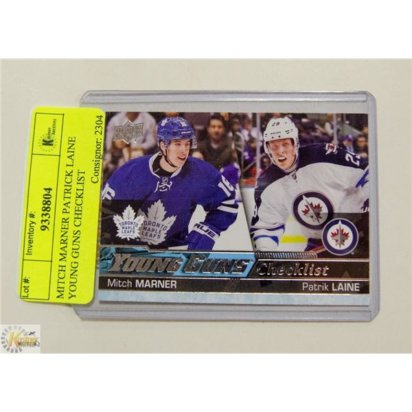 MITCH MARNER PATRICK LAINE YOUNG GUNS CHECKLIST