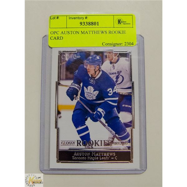 OPC AUSTON MATTHEWS ROOKIE CARD