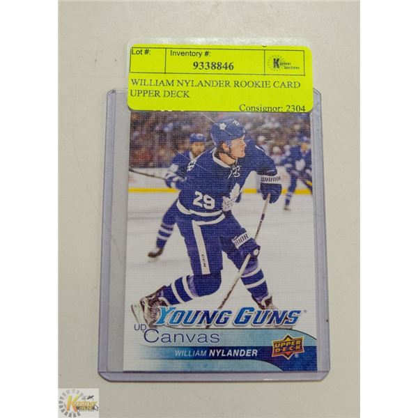 WILLIAM NYLANDER ROOKIE CARD UPPER DECK