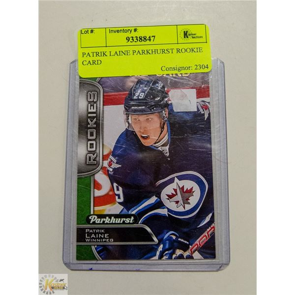 PATRIK LAINE PARKHURST ROOKIE CARD