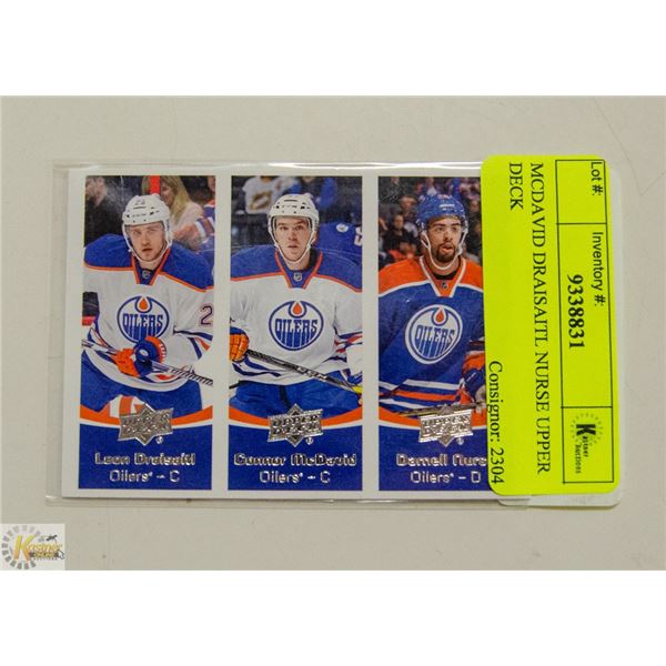 MCDAVID DRAISAITL NURSE UPPER DECK