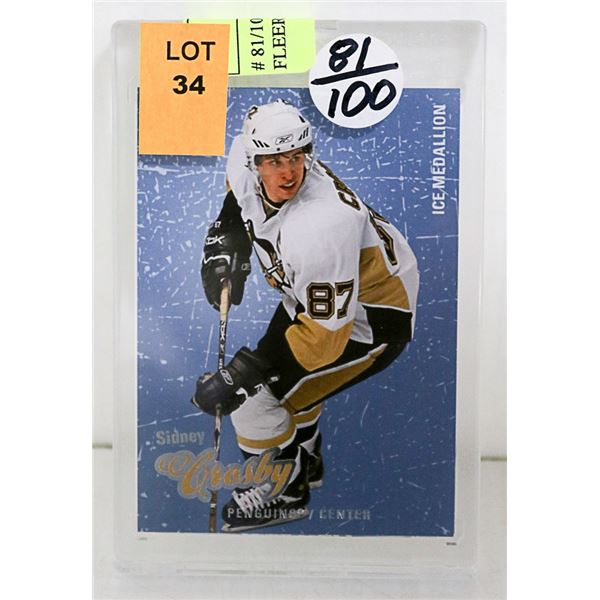 # 81/100 CROSBY 2008 NUMBERED FLEER ULTRA # 74