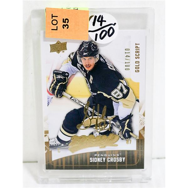 # 14/100 CROSBY 2009 NUMBERED UPPER DECK # 61