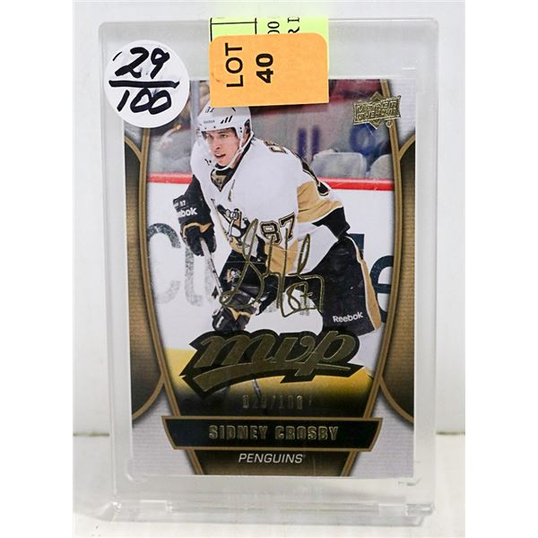 # 29/100 CROSBY 2013 NUMBERED UPPER DECK # 19