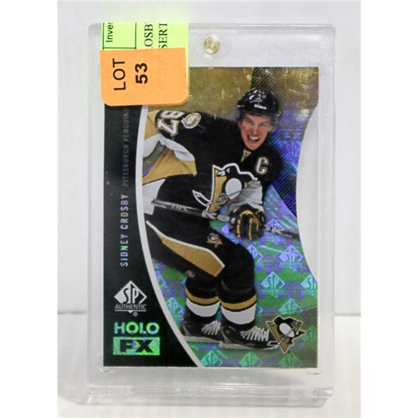 2011 CROSBY # FX42 SP HOLO FX DIE CUT INSERT