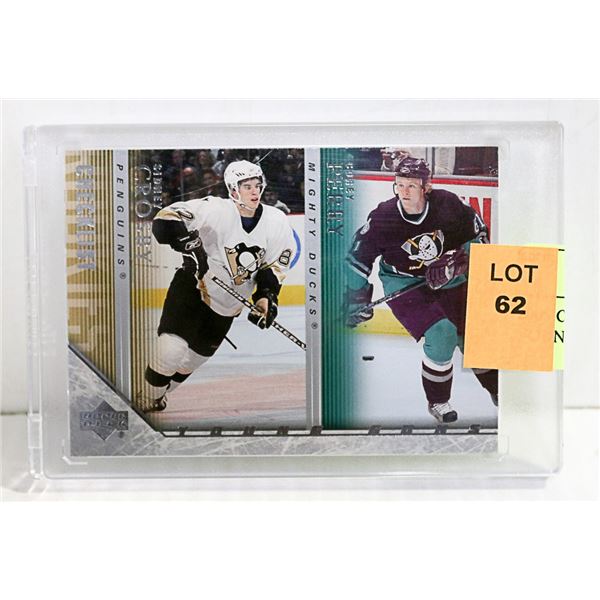 2005 CROSBY UD ROOKIE CARD # 242 YOUNG GUNS