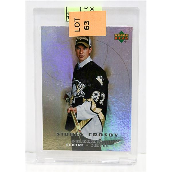 2005 CROSBY ROOKIE CARD MCDONALDS