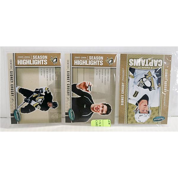 3 X 2006 CROSBY PARKHURST RC CARDS #526, 586, 593