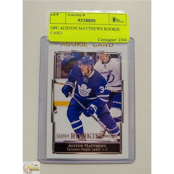 OPC AUSTON MATTHEWS ROOKIE CARD