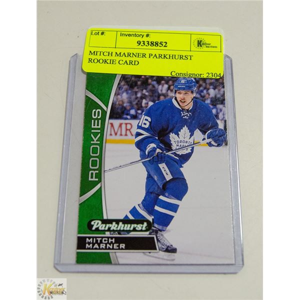 MITCH MARNER PARKHURST ROOKIE CARD
