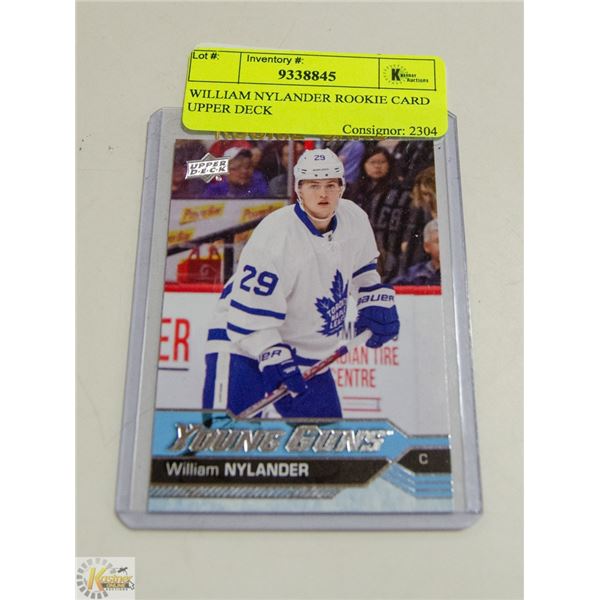 WILLIAM NYLANDER ROOKIE CARD UPPER DECK