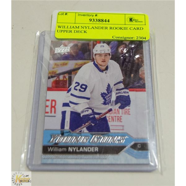WILLIAM NYLANDER ROOKIE CARD UPPER DECK