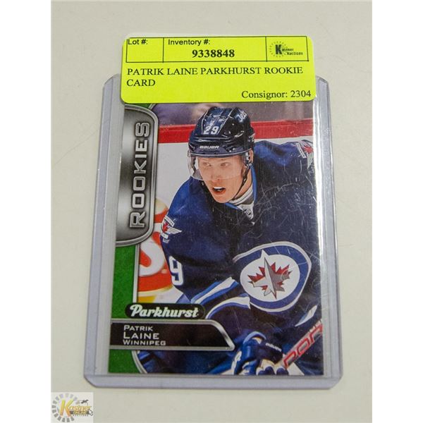 PATRIK LAINE PARKHURST ROOKIE CARD