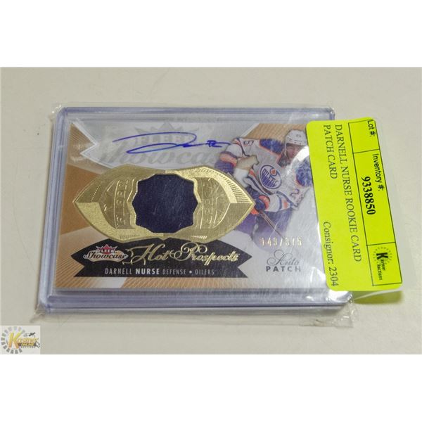 DARNELL NURSE ROOKIE CARD PATCH CARD