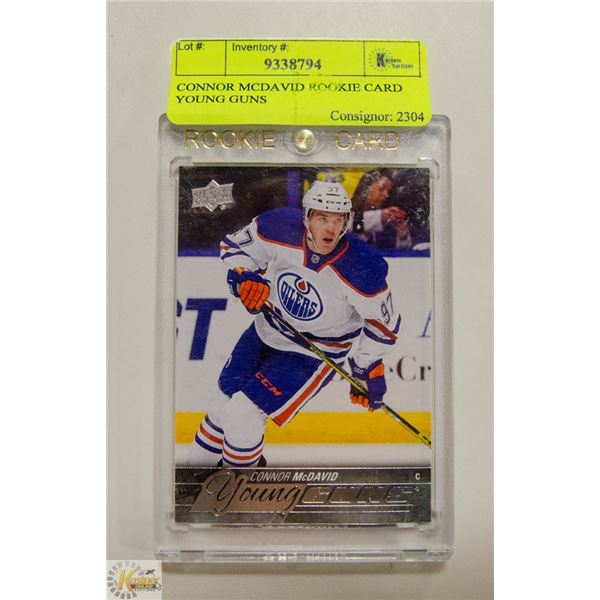 CONNOR MCDAVID ROOKIE CARD YOUNG GUNS