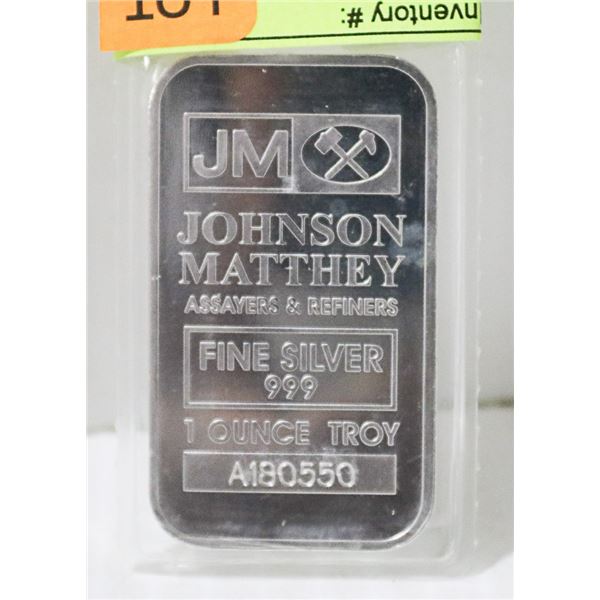 1 TROY OUNCE SILVER BAR