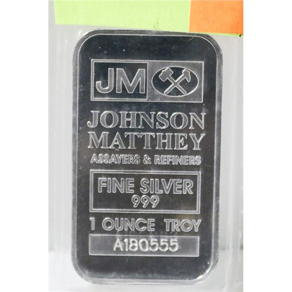 1 TROY OUNCE SILVER BAR
