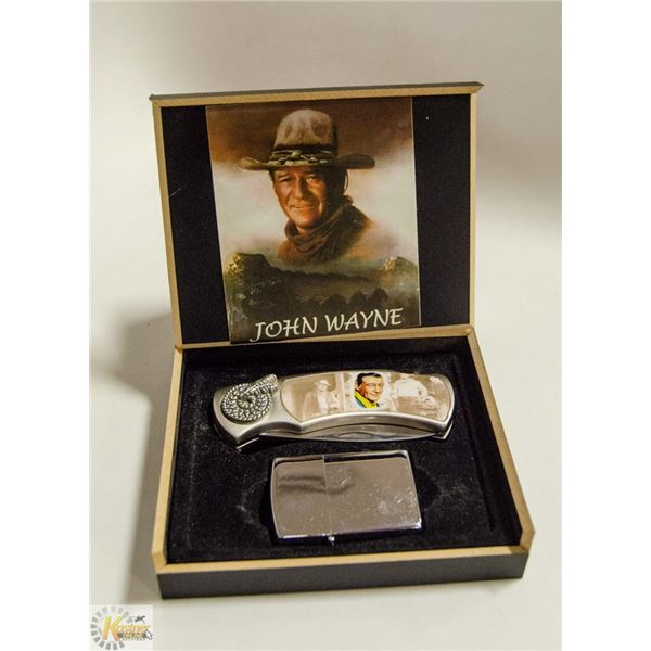 VINTAGE JOHN WAYNE THE DUKE FOLDING KNIFE IN