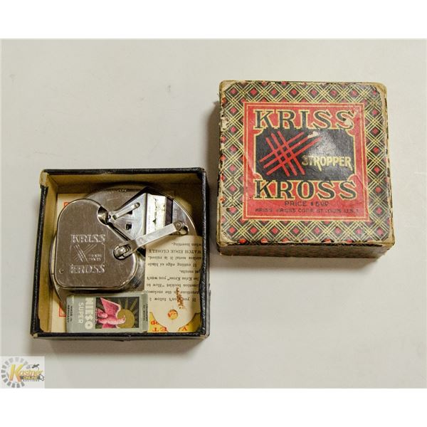 ANTIQUE KRISS KROSS STROPPER - RAZOR BLADE