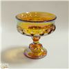 Image 1 : VINTAGE CARNIVAL GLASS CANDY DISH (5 INCHES