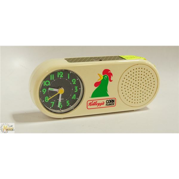VINTAGE KELLOGG'S CORN FLAKES QUARTZ CLOCK