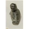 Image 1 : INUIT SOAPSTONE SEAL CARVING. SIGNED IN SYLLABICS
