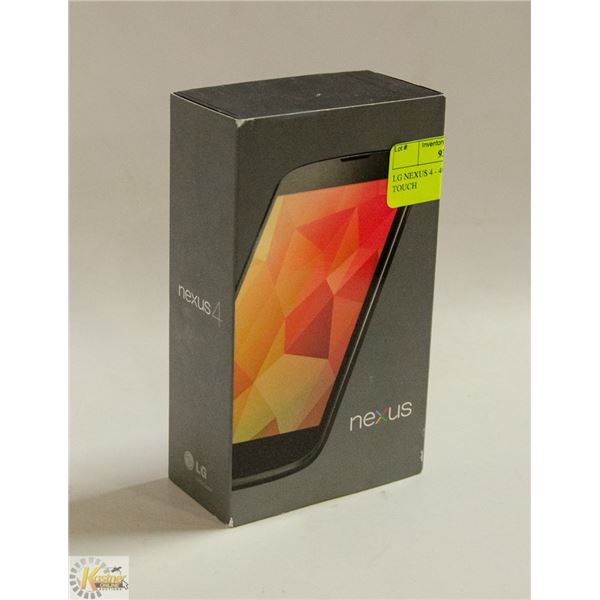 LG NEXUS 4 - 4G/LTE ANDROID 16 GB TOUCH