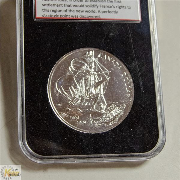 2004 SILVER DOLLAR SAMUEL DE CHAMPLAIN