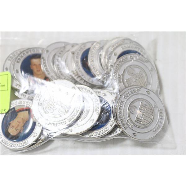 2003 NHL OILERS COMPLETE COIN SET OF 25 COINS